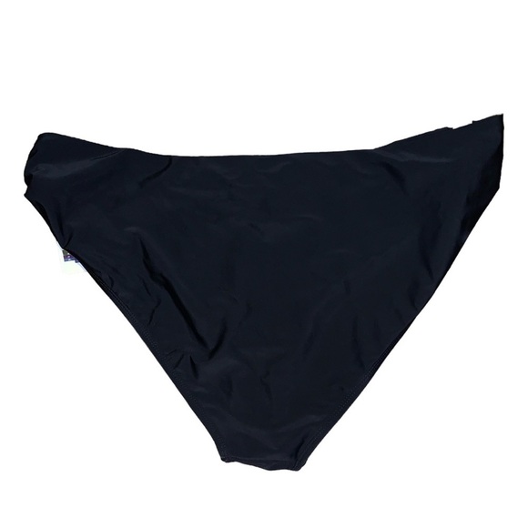 NWT 1X bikini bottoms 16X 18W black gold hardware plus size bathing suit swim - Picture 6 of 6